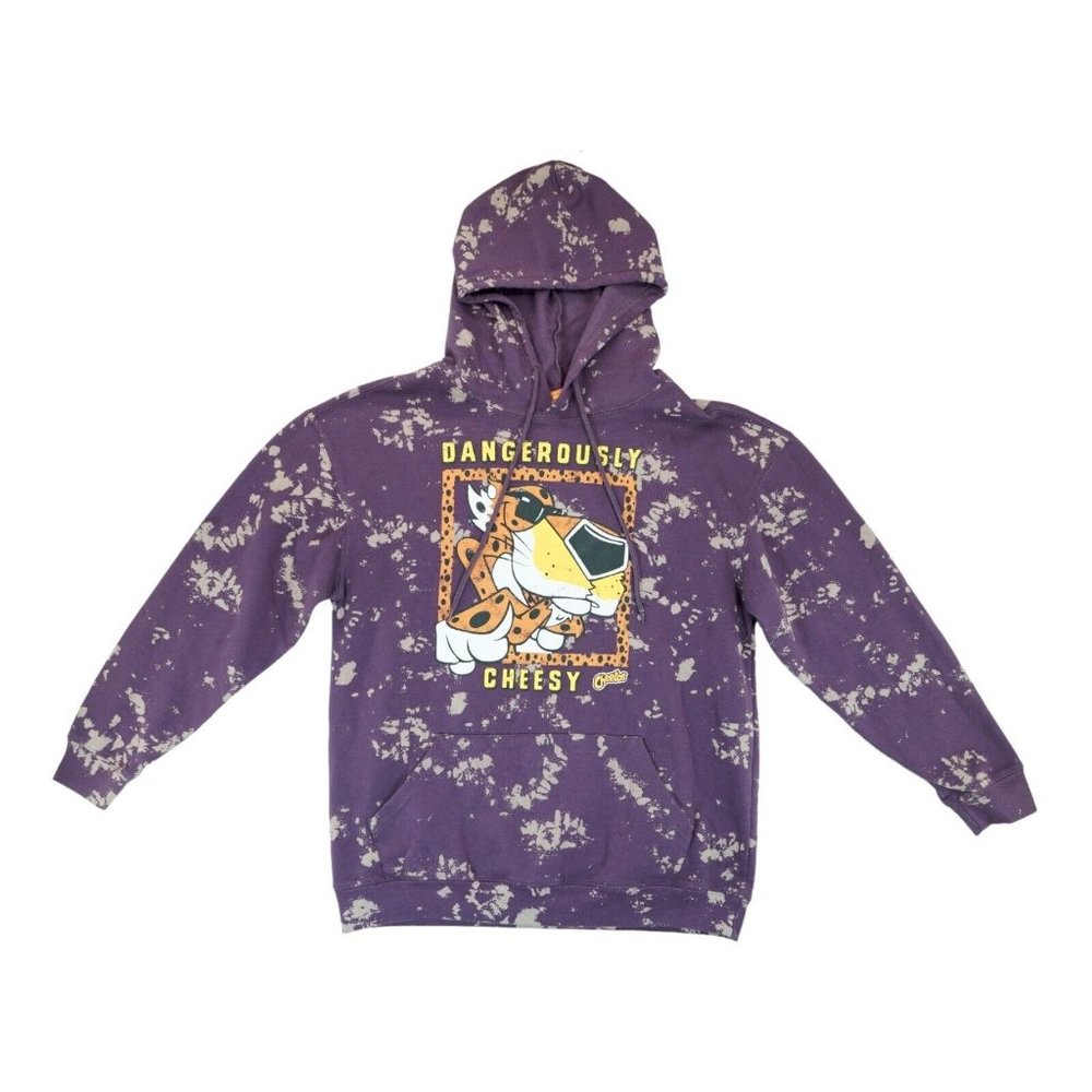 Women's Cheetos Tiger Dangerously Cheesy Hoodie Size SM ~ Purple